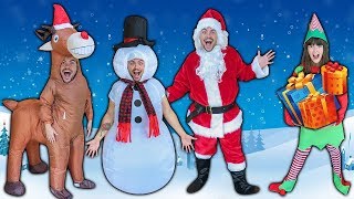 VESTINDO FANTASIAS DE NATAL !!! (RENA, BONECO DE NEVE E PAPAI NOEL) VESTINDO FANTASIAS DE NATAL !!! (RENA, BONECO DE NEVE E PAPAI NOEL)