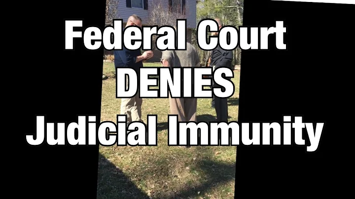 Breaking: Federal Court DENIES Judicial Immunity i...