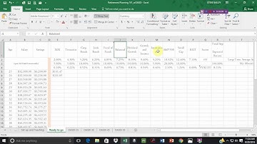 RetirementPlanExcel Model