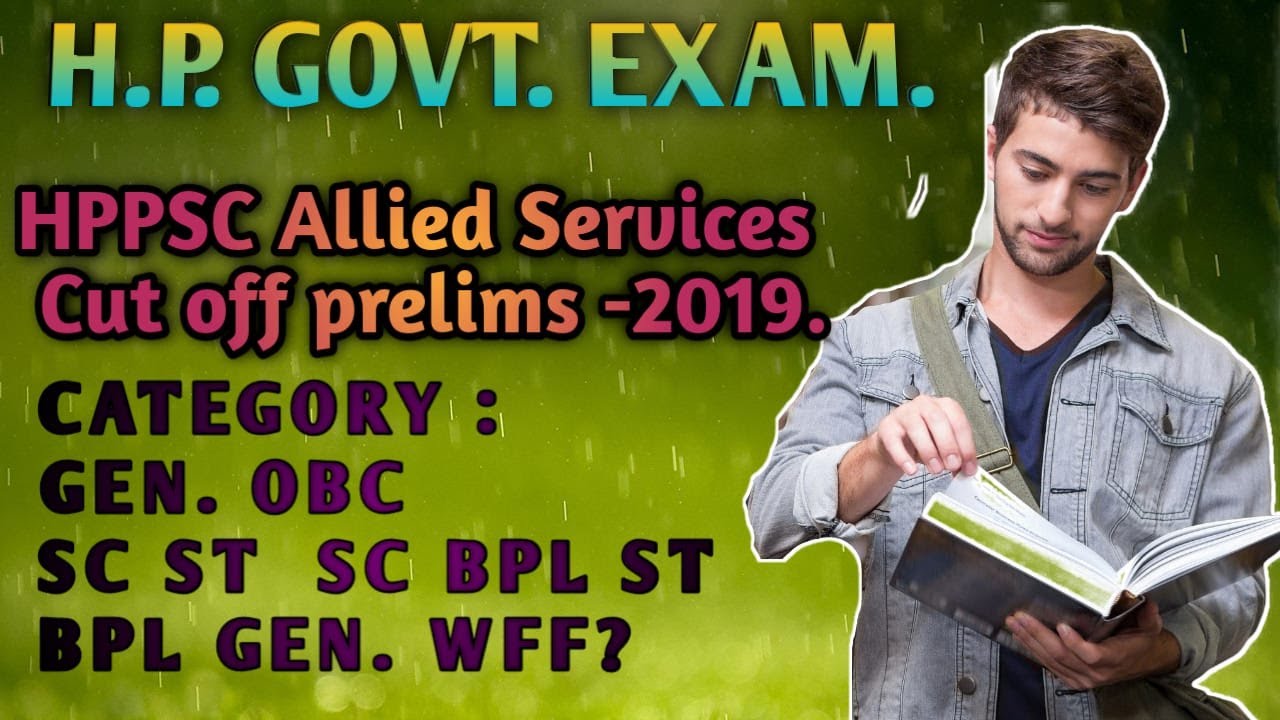 HPPSC Allied Services Cut Off Marks prelims 2019 All Category SC ST OBC GEN. Etc.