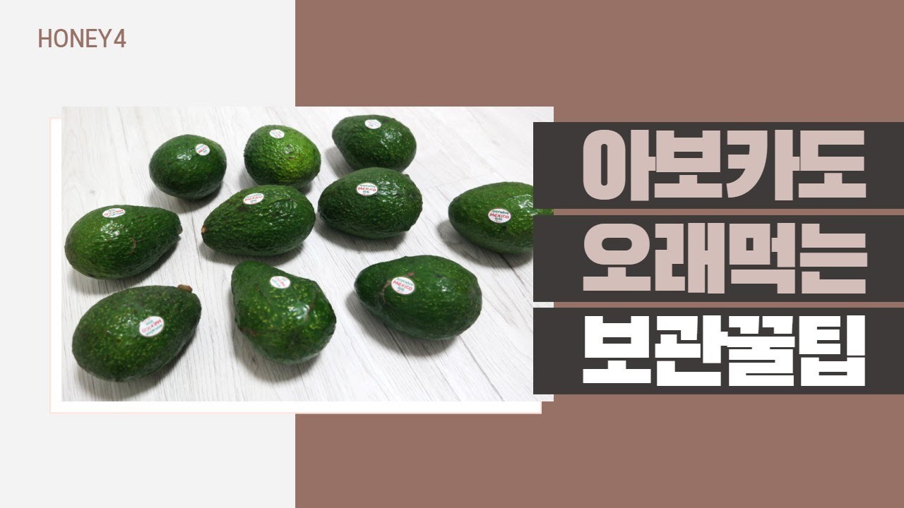 저는 아보카도 멀쩡하게 3-4주 먹어요! 아보카도 보관법 꿀팁 공개♥