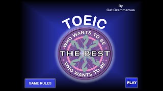 TOEIC | TOEIC QUIZ | TOEIC READING TEST PART 5 QUIZ #1