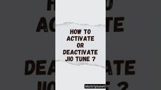 how to set jio tune ? #shorts #jio #callertune #activate #deactivate screenshot 4