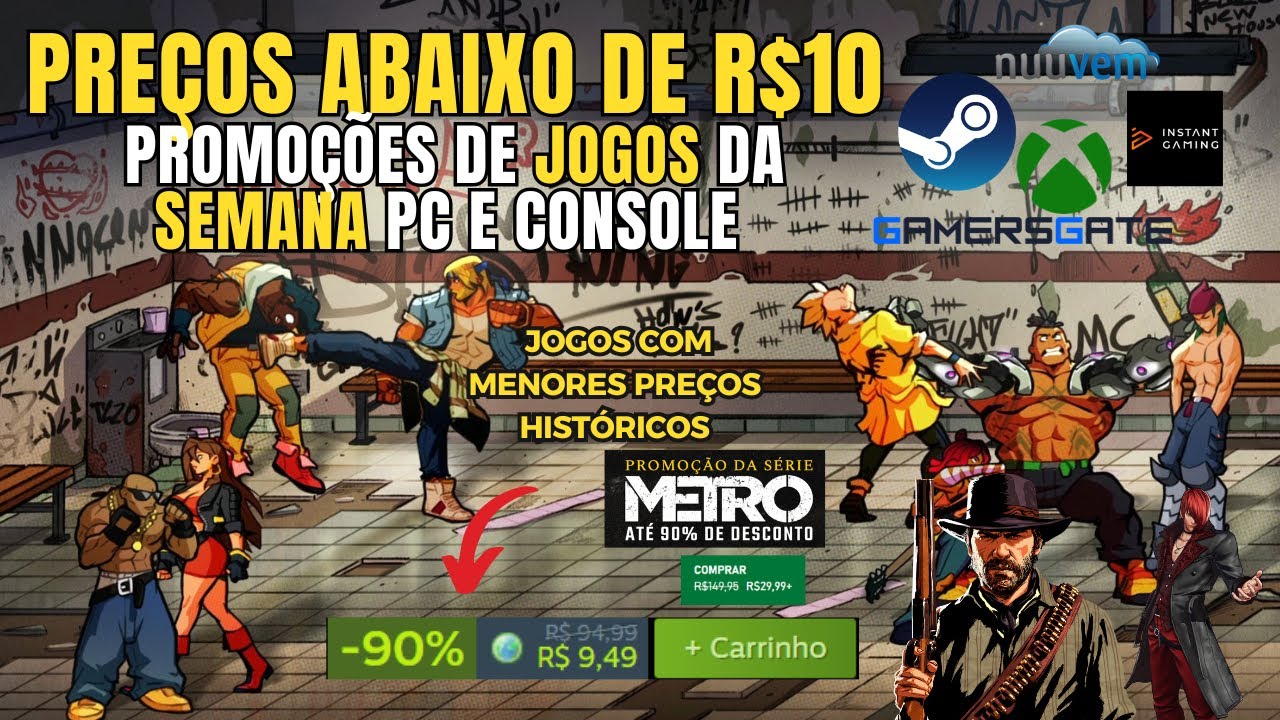 JOGOS BARATOS....PROMOÇÃO DE JOGOS COM preços HISTÓRICO!! STEAM Nuuvem ...