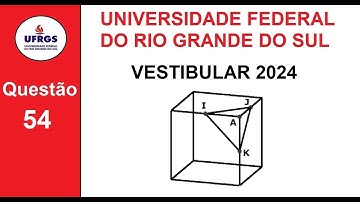 UFRGS 2024 - Questão 54 - Cubo truncado - Tirando Pirâmides a Partir dos Vértices