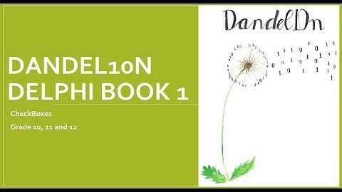 Grade 10: CheckBoxes