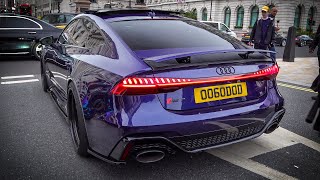 New 2021 Audi RS7 Sportback brutal acceleration sound in London