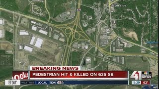 Fatal crash involving a pedestrian closes southbound I-635 past 9 Hwy