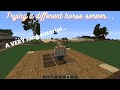 Trying a New Minecraft Horse Server (Part 1)