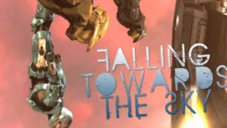 Red vs blue falling toward the sky