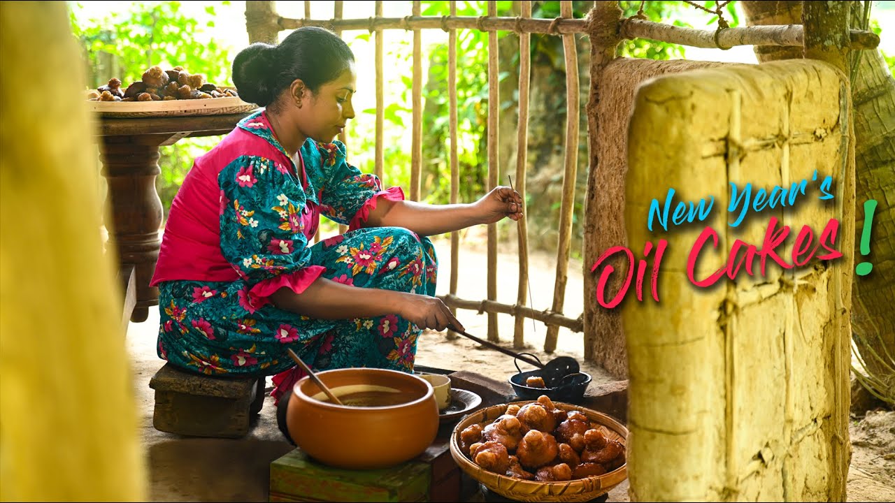 Деревенская девушка делает сладости для празднования фестиваля