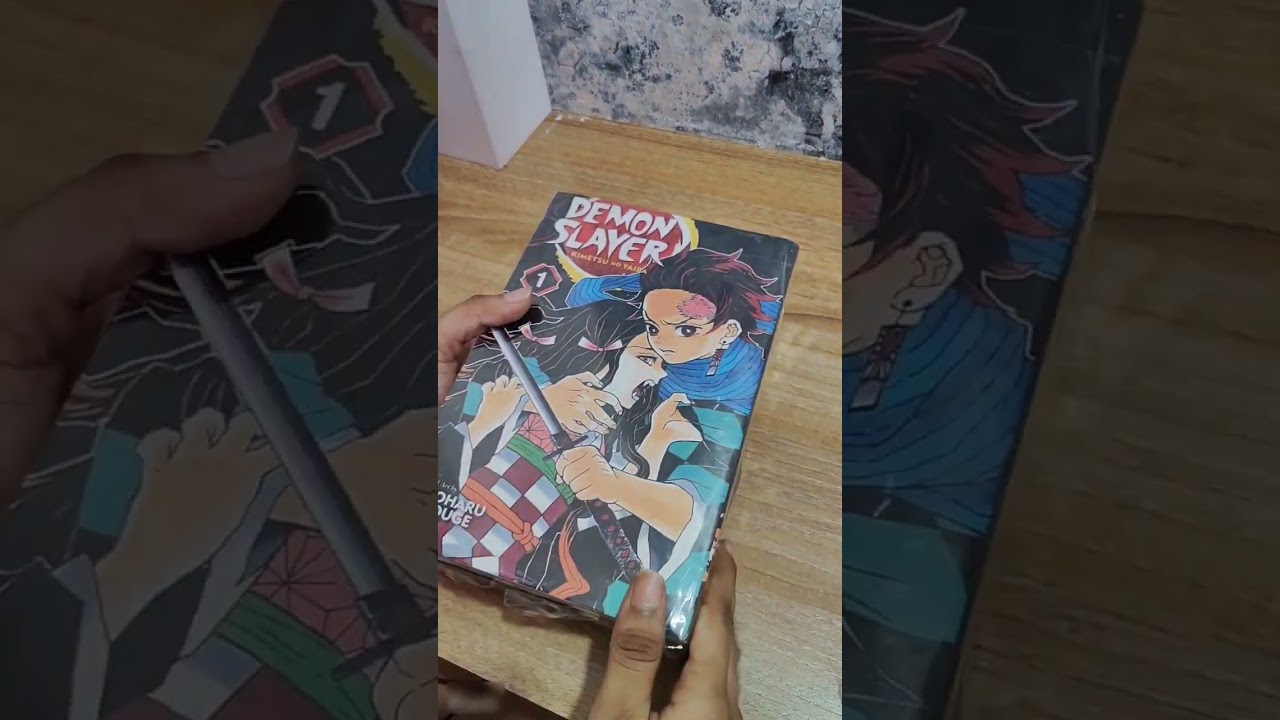Anime.... Unboxing Demon Slayer Manga volume 1 to 5... 