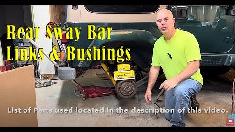 Replace Rear Sway Bar Links & Bushings Jeep Wrangler TJ **