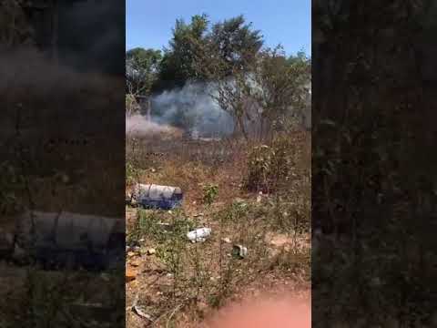 Grande incêndio atinge
