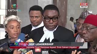 SDP LEADERSHIP: SUPREME COURT DISMISSES APPEAL, ENDS GABAM LITIGATION