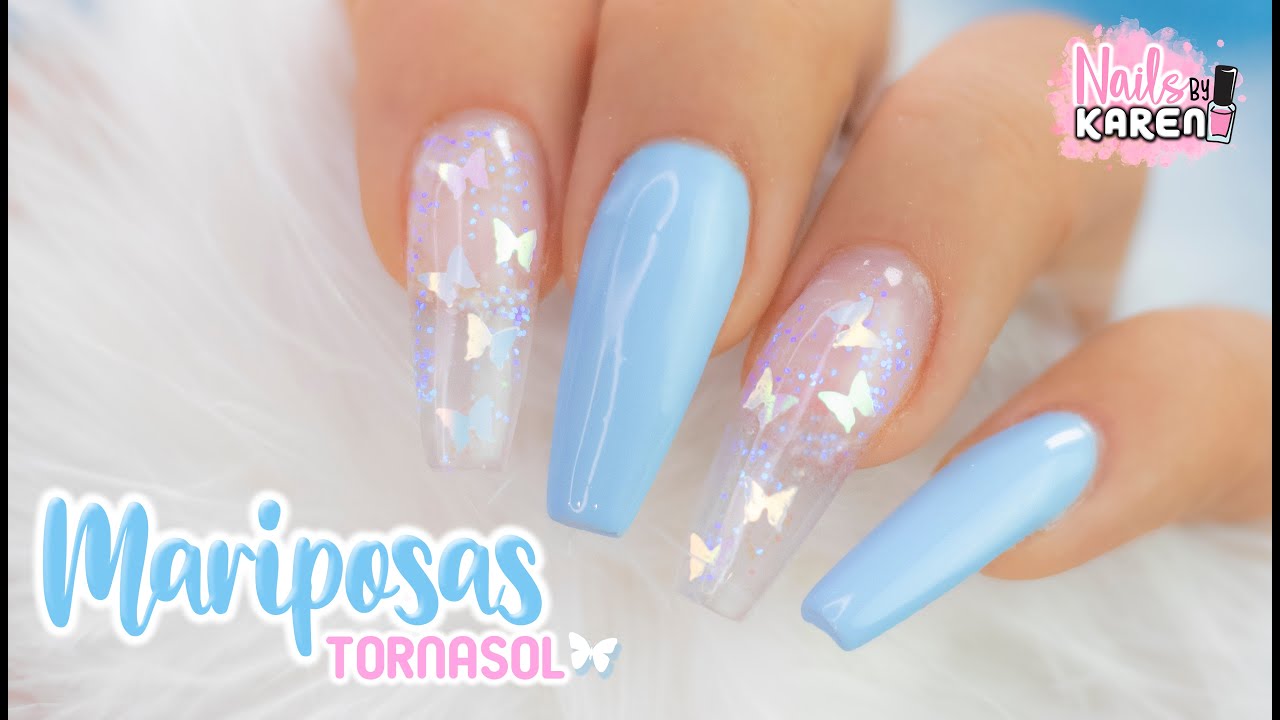 UÑAS con MARIPOSAS ENCAPSULADAS - Cristal - thptnganamst.edu.vn