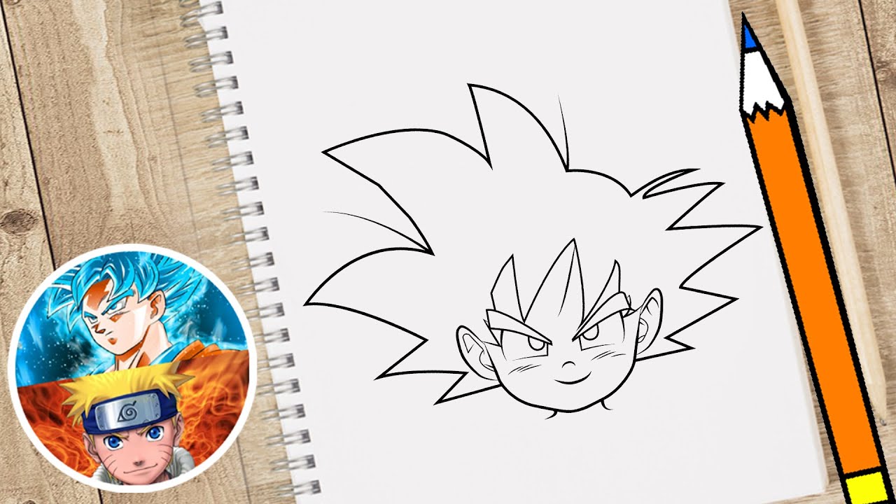 Desenhar Goku de Dragon Ball: Aulas de Desenhos