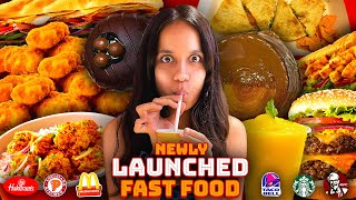 Eating EVERY Newly Launched Fast Food Item For 24 Hours Challenge 😱😱