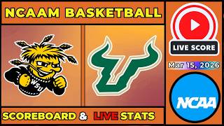 🔴 #2 Wichita State vs #1 South Florida LIVE | Mar 15, 2026 | AAC Championship Final | SCOREBOARD