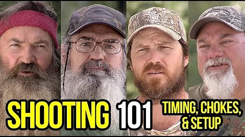Duck Hunting Tips: Shooting 101 with Phil, Jase, Si and Godwin