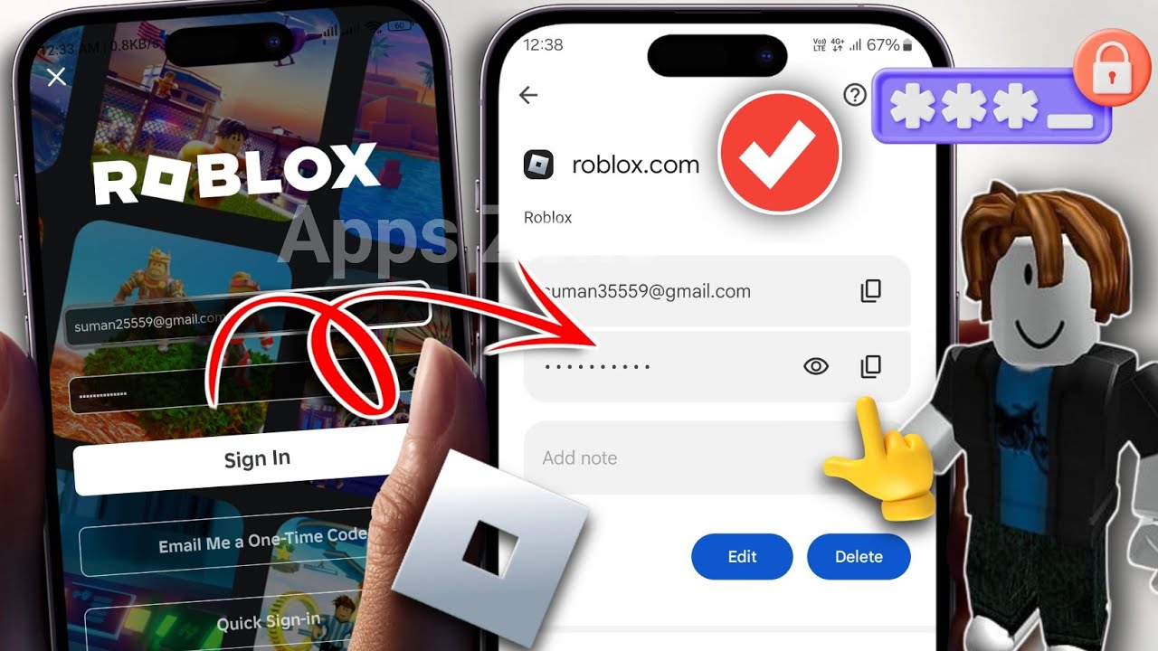 Como ver sua senha do Roblox no celular 2025 | Veja a senha de login do ...