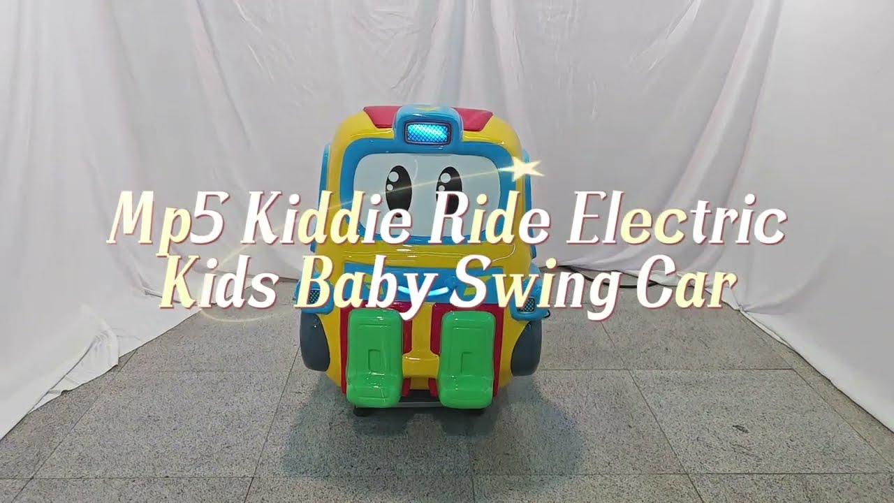 "Joyful Truck" Kiddie Ride – Animated Yellow Hauler Swing Car with Glowing Interactive Dashboard