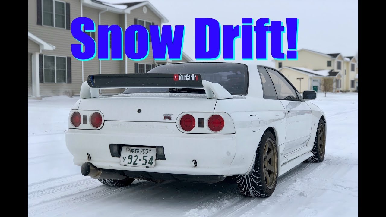 Drifting the GTR in the SNOW! - YouTube