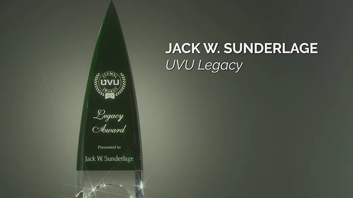 UVU: Jack Sunderlage  Legacy Award 2019