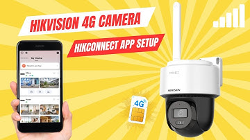 Hikvision 4G PT Network Camera DS-2DE2C200MWG-4G, DS-2DE2C400MWG-4G | Hikconnect App Configuration