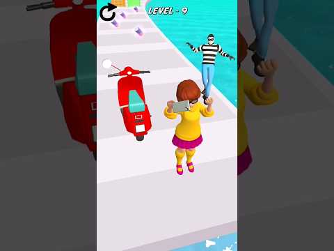 Girl vs Thief Run Level-09 #shorts #games