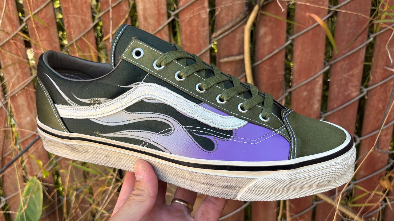 Vans Review: LX Old Skool 36 “Archive Flame” (Green Balsam) - YouTube