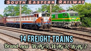 Freight Trains of South Eastern Railway (14 in 1 Compilation of Freights)