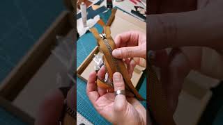 ASMR Parcel opening. YKK Excella test. Cut & mounted by the Leather box team. Leathercraft
