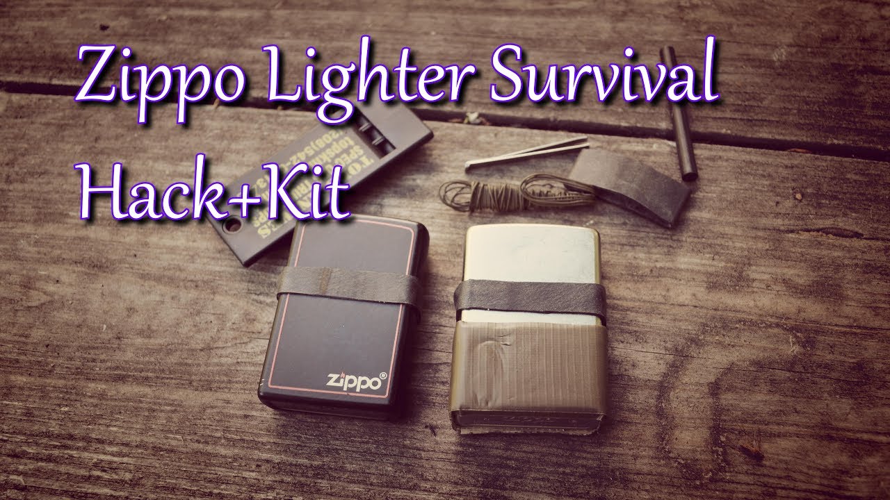 cigarette lighter without fluid survival Zippo Hack + Kit 🔥🏕 Weighing less than 2 ounces Best Survival Lighter? I Tested