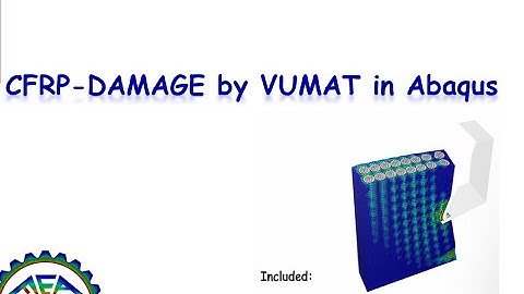 Composite-CFRP-damage-cutting by VUMAT in Abaqus: CFRP damage training video and tutorial,