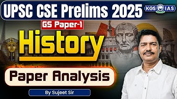 UPSC Prelims 2025 Paper Analysis Live 🔴 UPSC Pre GS Paper 1 Analysis | History Paper Analysis KGS