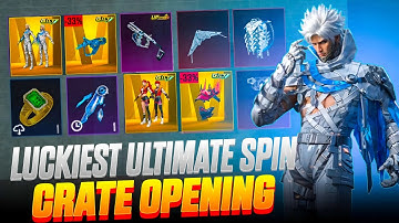 😱 New Ultimate Set Spin Crate Opening 🔥 Cryonix Wraith Set + Vector Upgrade | BGMI & PUBGM