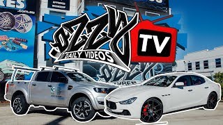 Maserati Ghibli, and x2 Ford Rangers