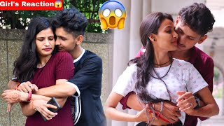 Back Hugging Prank On Cute Girls😱 | Girl's Reaction 😍 | Harshit PrankTv