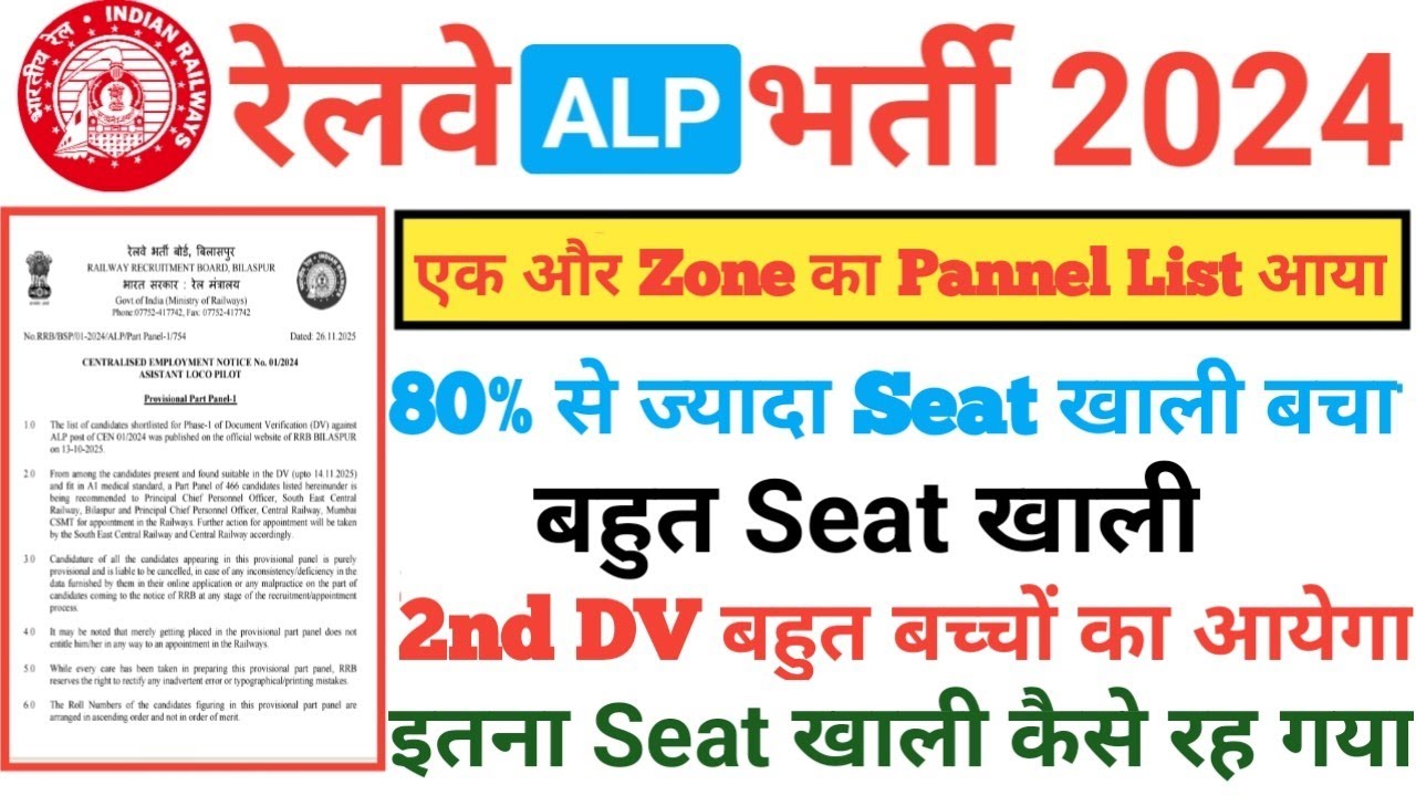 RRB ALP 1st Panel List🔥,RRB ALP DV Review,RRB ALP,|RRB ALP Final Cutoff ...