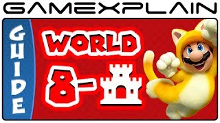 Super Mario 3D World - World 8 Castle Green Stars & Stamp Locations Guide & Walkthrough