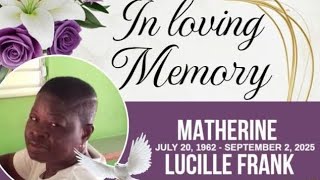 Funeral of 63 year old Lucille Frank also known as Matherine, Mama or Mafoop, of Marigot/Bath Estate
