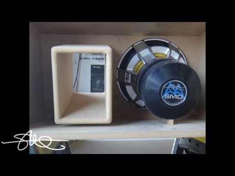 MEGA BASS EXCURSION - 15" SMD Enclosure Build/Test -  Lexus ISF System Install Video 1