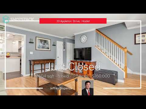 39 APPLETON DRIVE, Hazlet, NJ home video tour