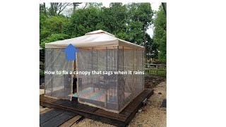 Fix a sagging canopy in 2 minutes (S3-E5)