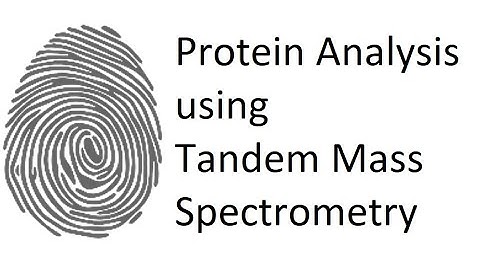 2  Protein Analysis using Tandem Mass Spectrometry