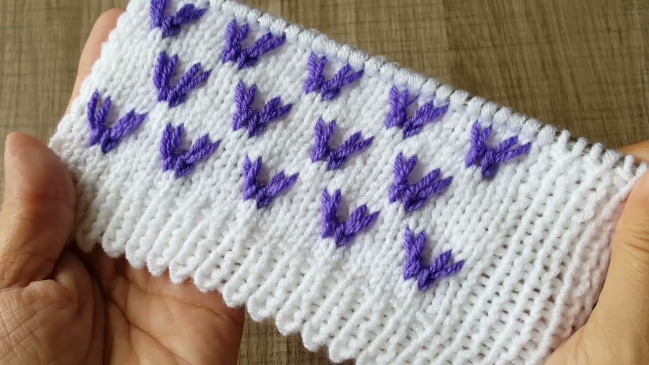 Детский Двухцветный Узор Для Вязания