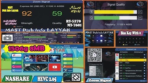 SunPlus DK-V1.01 1507G & 1506G 8MB New Software 2025 | Zoom Signal, E-Cast, NASHARE | MAST Dish Info