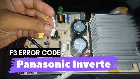 F3 Error in Panasonic Inverter Ac || Panasonic Ac F3 Error Code || Error code f3 || Jahir Technical