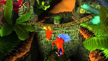 Crash Bandicoot 1. Game Guide 8 Rolling stones. (clear gems)